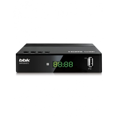 TV-тюнер DVB-T2 BBK SMP026HDT2, черный