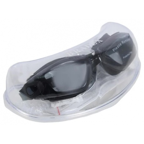 Очки для плавания, серия &quot;Комфорт+&quot;, черные, цвет линзы - прозрачный (Swimming goggles) - фото 3