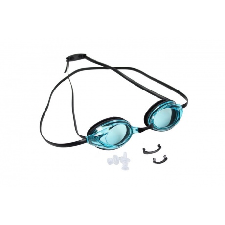 Очки для плавания, серия &quot;Спорт&quot;, черные цвет линзы - голубой (Swimming goggles) - фото 2