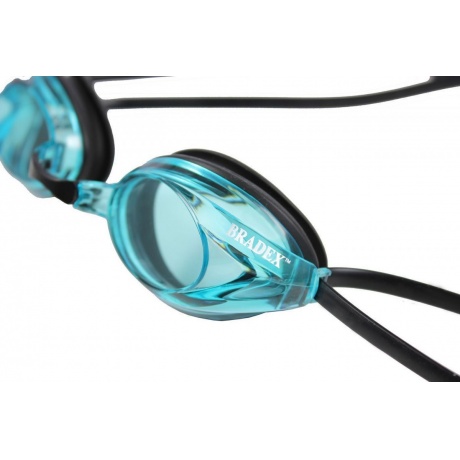 Очки для плавания, серия &quot;Спорт&quot;, черные цвет линзы - голубой (Swimming goggles) - фото 4