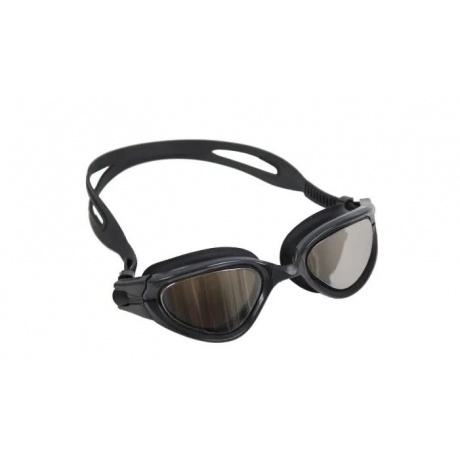 Очки для плавания, серия &quot;Комфорт&quot;, черные, цвет линзы - зеркальный (Swimming goggles) - фото 2