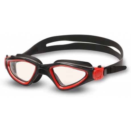Очки для плавания INDIGO SNAIL, S2937F, Черно-красный, - фото 1