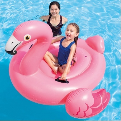 Надувной плот INTEX Фламинго, с ручками, 57558, 142х137х97 - фото 3