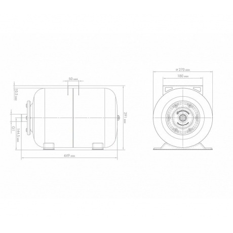 Гидроаккумулятор Джилекс 24 ГП 24л 8бар 7027 синий - фото 5