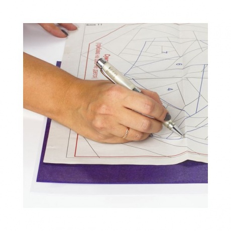 Бумага копировальная (копирка), фиолетовая, А4, папка 100 листов, STAFF, 126526 - фото 5