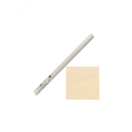 Бумага масштабно-координатная, рулон 640 мм х 10 м, оранжевая, S...