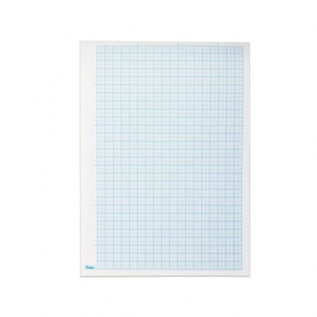 Бумага масштабно-координатная, А4, 210х295 мм, голубая, на скобе, 16 листов, HATBER, 16Бм4_02284, (20 шт.) - фото 2