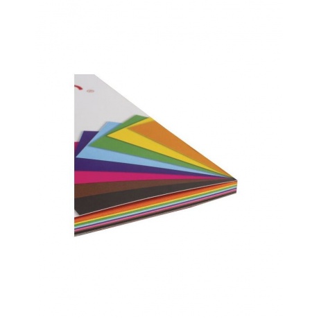 Цветная бумага А4 ТОНИРОВАННАЯ В МАССЕ, 40 листов 8 цветов, склейка, 80 г/м2, BRAUBERG, 210х297 мм, 124714 - фото 3