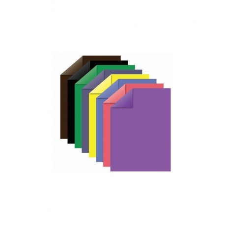 Цветная бумага, А4, 2-сторонняя офсетная, 16 листов 8 цветов, на скобе, ЮНЛАНДИЯ, 200х280 мм (2 вида), 129558, (20 шт.) - фото 2