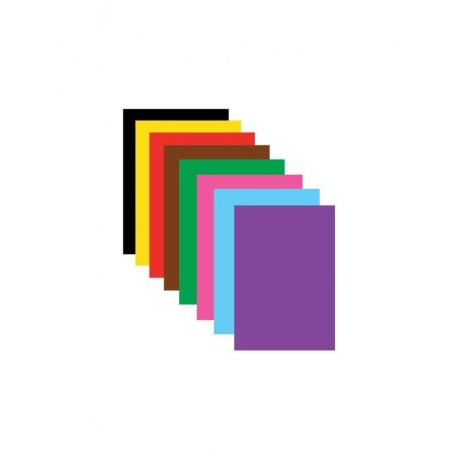 Цветная бумага А4 офсетная, 16 листов 8 цветов, на скобе, BRAUBERG, 200х275 мм, Космос, 129919, (20 шт.) - фото 2