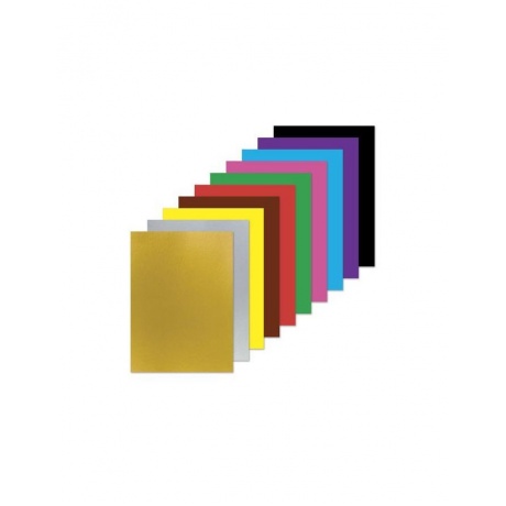 Цветная бумага А4 2-сторонняя офсетная ВОЛШЕБНАЯ, 16 листов 10 цветов, на скобе, BRAUBERG, 200х275 мм, Единорог, 129922, (20 шт.) - фото 2
