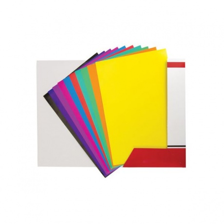 Цветная бумага А4 мелованная, 20 листов 10 цветов, в папке, BRAUBERG, 210х297мм, Моя страна, 129928, (10 шт.) - фото 4