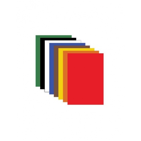 Картон цветной А4 немелованный, 8 листов 8 цветов, в пакете, ПИФАГОР, 200х283 мм, 127050, (15 шт.) - фото 2