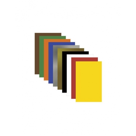 Картон цветной А4 немелованный ВОЛШЕБНЫЙ, 10 листов, 10 цветов, в пакете, ПИФАГОР, 200х283 мм, 127052, (10 шт.) - фото 2