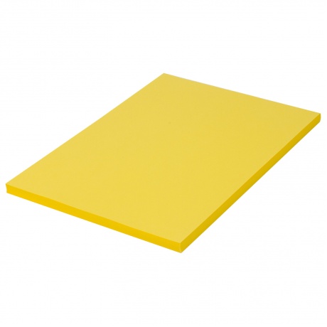112450, Бумага цветная BRAUBERG, А4, 80 г/м2, 100 л., интенсив, желтая, для офисной техники, 112450 - фото 2