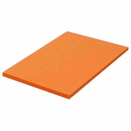 112452, Бумага цветная BRAUBERG, А4, 80 г/м2, 100 л., интенсив, оранжевая, для офисной техники, 112452 - фото 2