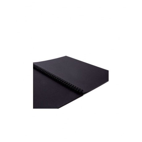 Альбом-скетчбук, черная бумага, А4, 210х297 мм, 120 г/м2, 32 л., гребень, BRAUBERG ART CLASSIC, 128951 - фото 6