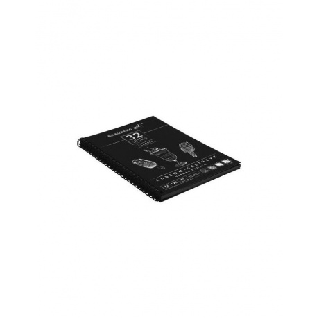 Альбом-скетчбук, черная бумага, А5, 148х210 мм, 120 г/м2, 32 л., гребень, BRAUBERG ART CLASSIC, 128952 - фото 7