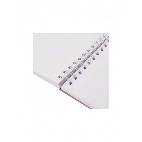 Скетчбук, белая бумага 100г/м2, 190х190мм, 60л, гребень, жёсткая подложка, BRAUBERG ART DEBUT - фото 4