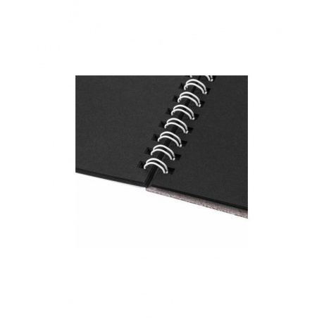 Скетчбук, черная бумага 120г/м2, 205х290мм, 20л, гребень, жёстк. подложка, BRAUBERG ART DEBUT - фото 3