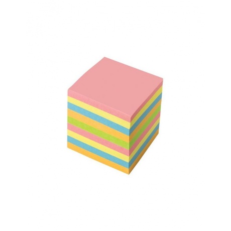 Блок для записей BRAUBERG непроклеенный, куб 9х9х9 см, цветной, 122341 - фото 2