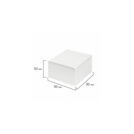 Блок для записей STAFF, непроклеенный, куб 9х9х5 см, белизна 70-80%, 126574, (18 шт.) - фото 5