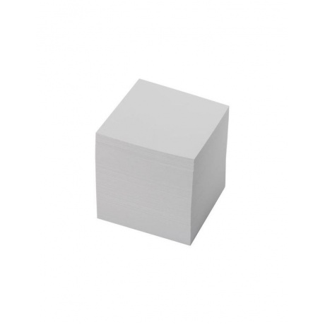 Блок для записей BRAUBERG в подставке прозрачной, куб 9х9х9 см, белый, белизна 95-98%, 122223 - фото 3