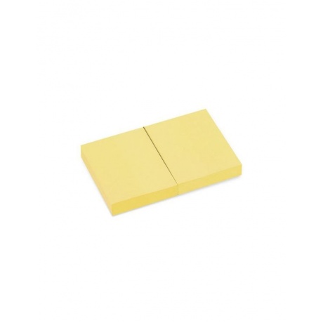 Блок самоклеящийся (стикер) BRAUBERG, 38х51 мм, 2х100 л., желтый, 122688, (24 шт.) - фото 2