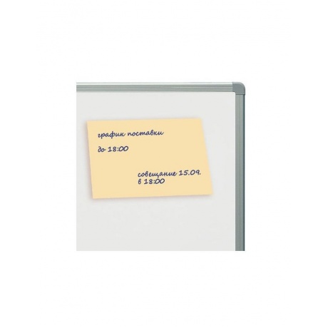 Блок самоклеящийся (стикер) BRAUBERG, 76х102 мм, 100 л., желтый, 122691, (12 шт.) - фото 3