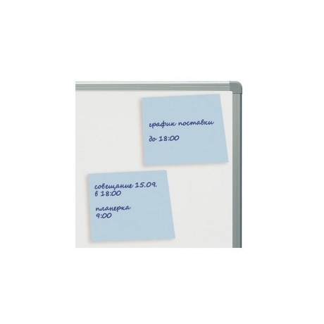 Блок самоклеящийся (стикер) BRAUBERG, 76х76 мм, 100 л., голубой, 122695, (24 шт.) - фото 3