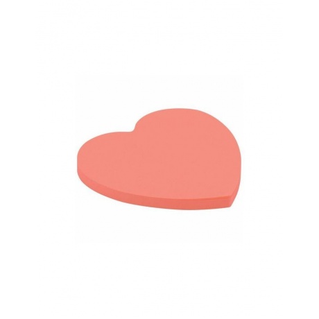 Блок самоклеящийся (стикер) фигурный BRAUBERG, сердце, 50 л., розовый, европодвес, 122710, (24 шт.) - фото 2
