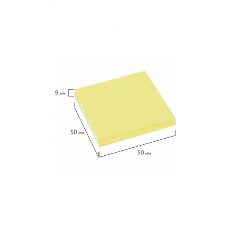 Блок самоклеящийся (стикер) STAFF, 50х50 мм, 100 л., желтый, 127142, (24 шт.) - фото 5