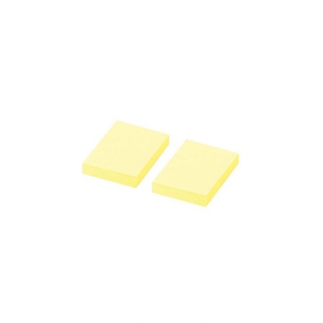 Блок самоклеящийся STAFF, 38х51 мм, 2х100 листов, желтый, 129344, (36 шт.) - фото 2