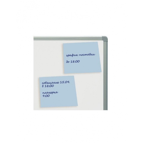 Блок самоклеящийся (стикеры) STAFF, 76х76 мм, 100 листов, голубой, 129362, (24 шт.) - фото 3