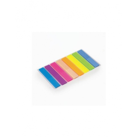 Закладки клейкие STAFF, 45х8 мм, 8 цветов х 20 листов, в пластиковой книжке, 129354, (24 шт.) - фото 3