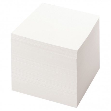 111981, (цена за 12 шт.) Блок для записей STAFF непроклеенный, куб 8х8х8 см, белый, белизна 70-80%, 111981 - фото 3