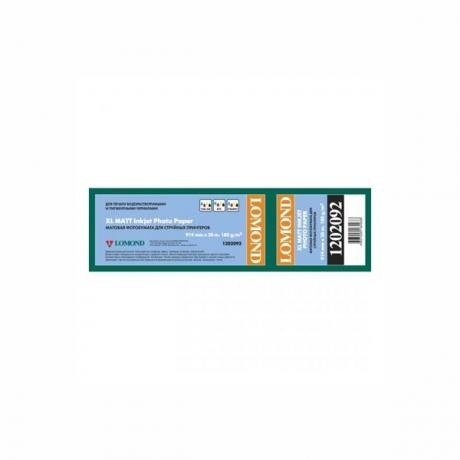 

Бумага Lomond 1202092 36"(A0) 914мм-30м/180г/м2/белый матовое для струйной печати