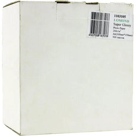 Бумага Lomond 1103105 10x15/260г/м2/500л./ярко-белый высокоглянц...