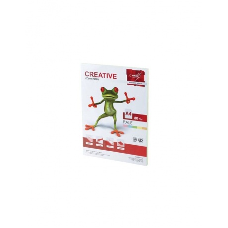 Бумага CREATIVE color (Креатив), А4, 80 г/м2, 100 л. (5 цв.х20 л.), цветная пастель, БПpr-100r - фото 1