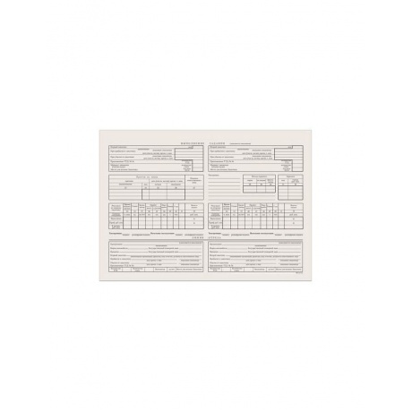 Бланк бухгалтерский типографский Путевой лист грузового автомобиля с талоном, А4, 198х275 мм, 100 штук, 130137, (20 шт.) - фото 2