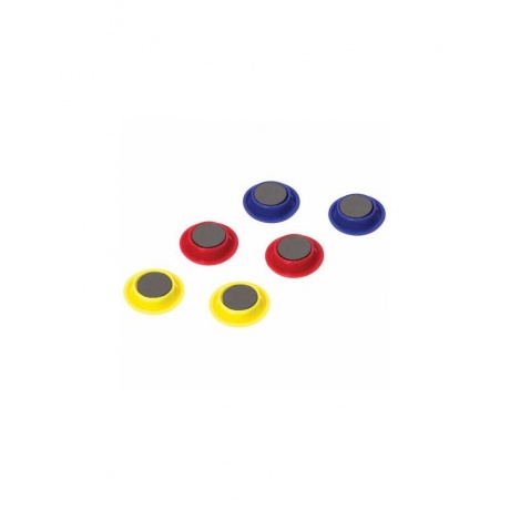 Набор для магнитно-маркерной доски (магнитный стиратель, магниты 30 мм - 6 шт., цвет ассорти), блистер, BRAUBERG, 231158 - фото 7
