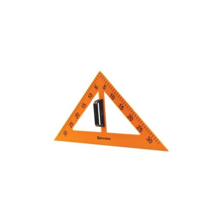Набор чертежный для классной доски (2 треугольника, транспортир, циркуль, линейка 100 см), BRAUBERG, 210383 - фото 8