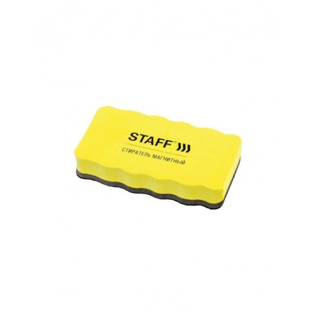 Стиратели магнитные для магнитно-маркерной доски, 57х107 мм, КОМПЛЕКТ 5 ШТ., STAFF &quot;Basic&quot;, желтые, 237511 - фото 1