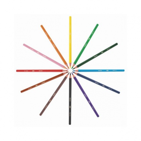 Карандаши цветные BIC Kids ECOlutions Evolution, 12 цветов, пластиковые, заточенные, европодвес, 82902910 - фото 7