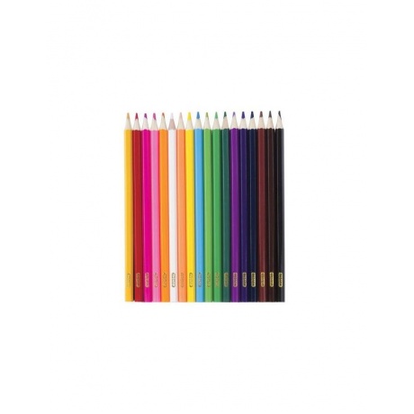 Карандаши цветные ПИФАГОР, 18 цветов, классические, заточенные, картонная упаковка, 180297 - фото 2