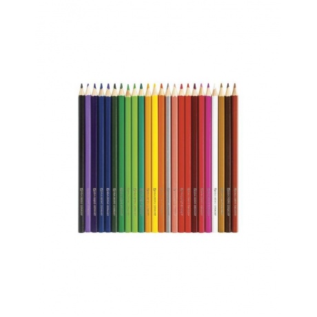 Карандаши цветные BRAUBERG Морские легенды, 24 цвета, заточенные, картонная упаковка с блестками, 180561 - фото 2