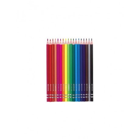Карандаши цветные BRAUBERG Pretty Girls, 18 цветов, пластиковые, заточенные, картонная упаковка, 180580 - фото 2