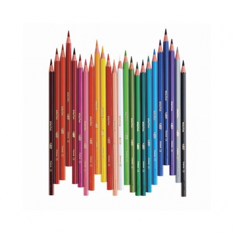 Карандаши цветные BIC Kids ECOlutions Evolution, 24 цвета, пластиковые, заточенные, европодвес, 937515 - фото 5