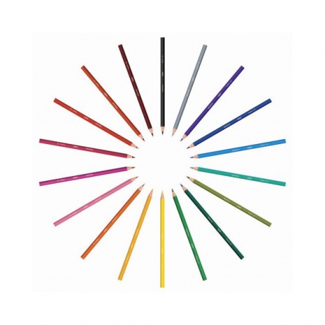 Карандаши цветные BIC Kids ECOlutions Evolution, 18 цветов, пластиковые, заточенные, европодвес, 937513 - фото 4