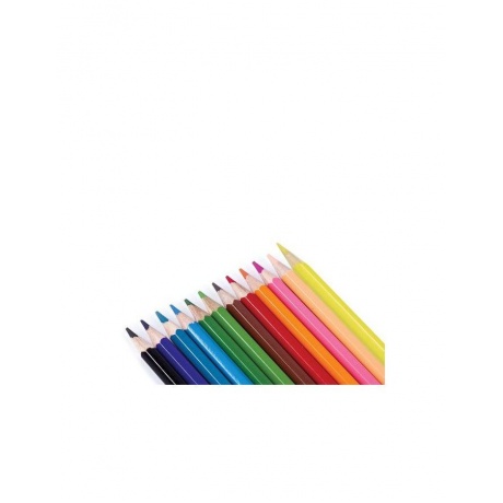 Карандаши цветные KOH-I-NOOR Крот, 12 цветов, грифель 3,2 мм, заточенные, европодвес, 3652012026KSRV - фото 5